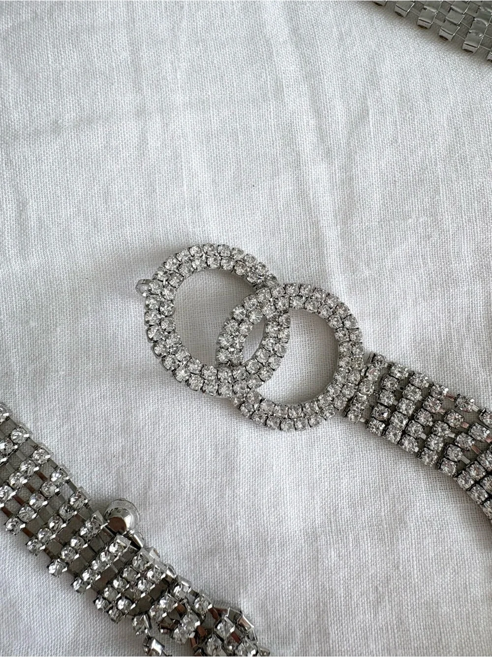 Rhinestone Chain Belt